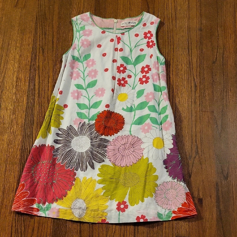 Mini Boden Multicolor Floral Kids Dress